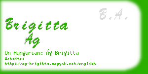 brigitta ag business card